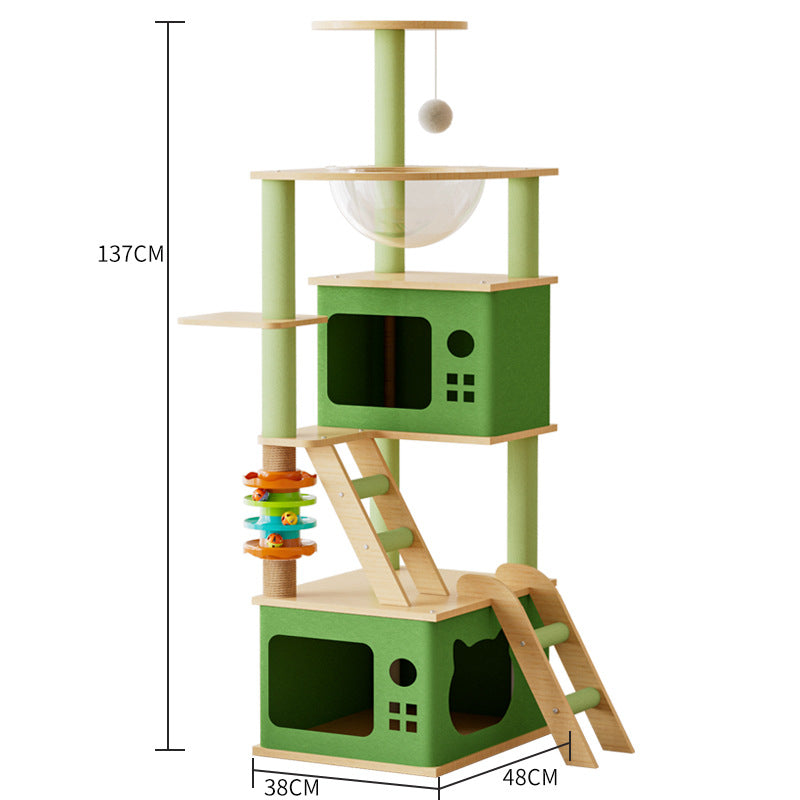 BABEECATS Green Box Cat Tree