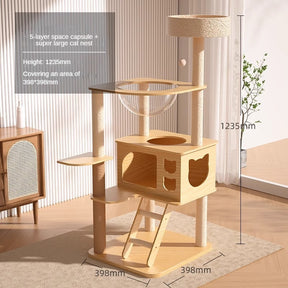 BABEECATS  K-Series Multi-Style Solid-Wood Cat Trees