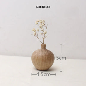 Solid wood vase，wooden craft, home decoration wood product