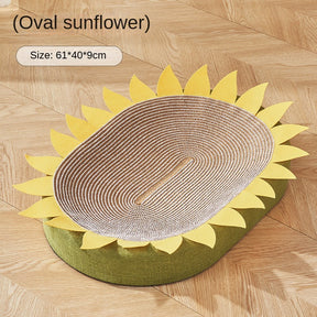 BABEECAYS Sunflower Sisal Cat Scratch Board