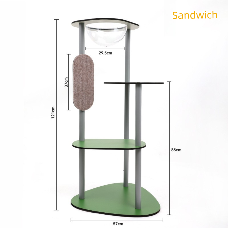BABEECATS Japanese-Style Geometric Cat Climbing Frame