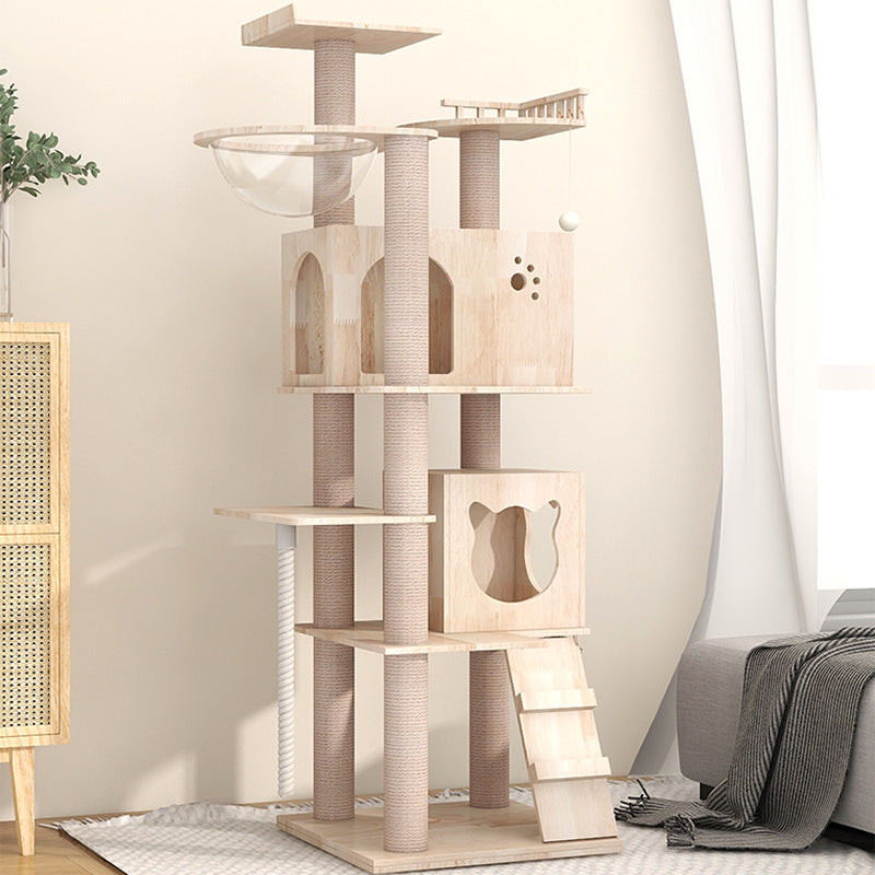 BABEECATS Luxury Solid Wood Cat Tree