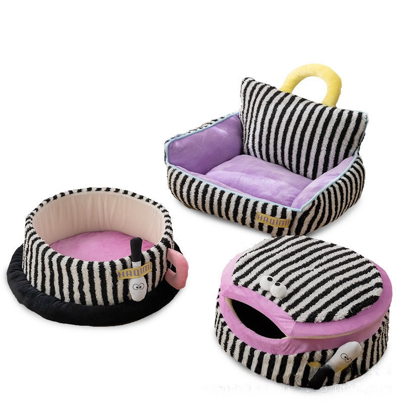 BABEECATS Zebra Stripes Cushion Series Cat Nest