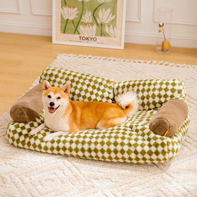 BABEECATS Vintage Leisure Diamond Dog & Cat Sofa Bed