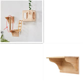 Wall mounted cat climbing frame