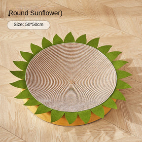 BABEECAYS Sunflower Sisal Cat Scratch Board