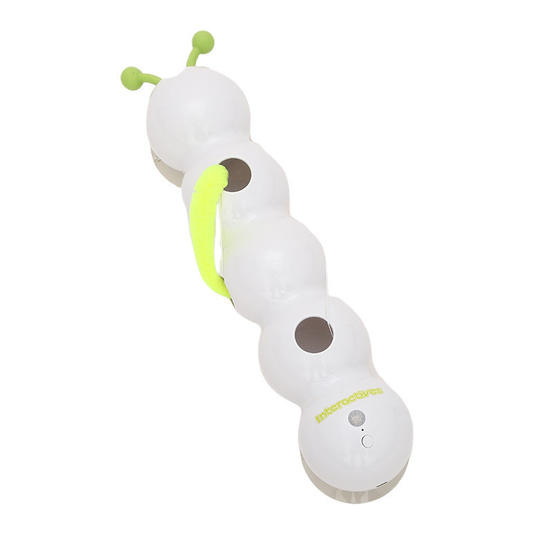 BABEECATS Caterpillar Automatic Cat Teaser Toy ，Inductive Start-Stop, Rechargeable Model