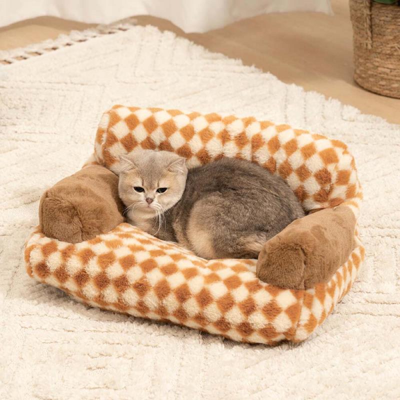 BABEECATS Vintage Leisure Diamond Dog & Cat Sofa Bed