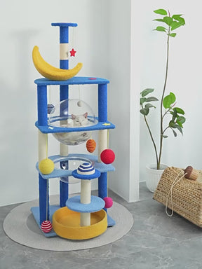 BABEECATS Universe And Starry Sky Cat Tree